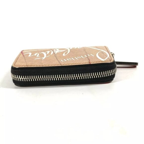 Christian Louboutin Wallet Coin Compartment craft logo Zip Around coin purse - Picture 4 of 16